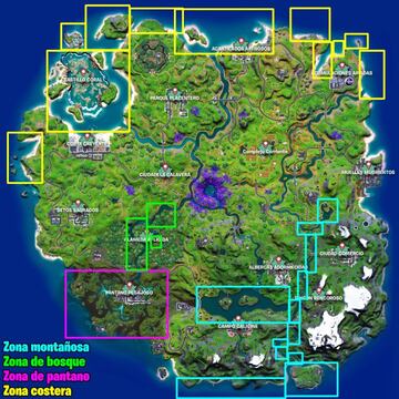 Estas son las distintas zonas de pesca en la Temporada 7 de Fortnite