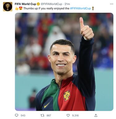 Why was FIFA forced to delete a tweet making fun of Cristiano Ronaldo?