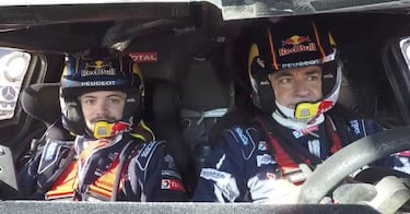 Carlos Sainz y As volaron con el Peugeot a 150 km/h