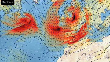 AEMET avisa de la borrasca ‘Domingos’: cuándo llega y las zonas a las que afectará