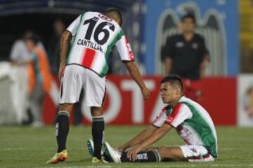 La frustración de Palestino por no poder conseguir el triunfo.