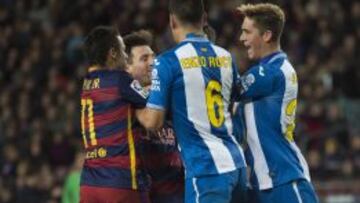 Roco, entre Messi y Antonio Raillo el pasado 5 de enero.