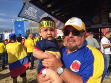 Imágenes de hinchas Colombia - Paraguay en Copa América