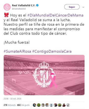 El mundo del deporte, unido en el #DíaContraelCáncerdeMama