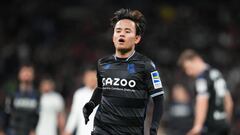 Takefusa Kubo of Real Sociedad during the La Liga match between Real Madrid and Real Sociedad played at Santiago Bernabeu Stadium on January 29, 2023 in Madrid, Spain. (Photo by Colas Buera / Pressinphoto / Icon Sport)