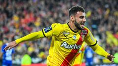 Jonathan CLAUSS of Lens celebrates his goal during the French championship Ligue 1 football match between RC Lens and ESTAC Troyes on November 5, 2021 at Bollaert-Delelis stadium in Lens, France - Photo Matthieu Mirville / DPPI
 AFP7 
 05/11/2021 ONLY FOR