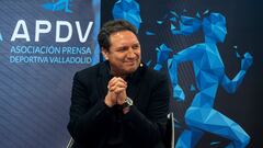 Eusebio Sacristán, durante un acto celebrado por la Asociación de Prensa Deportiva de Valladolid.