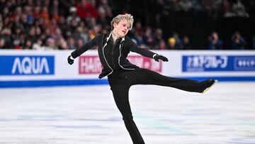 Ilia Malinin en el Mundial de 2024 en Montreal, Canadá.