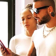 Jennifer López y Maluma, muy cómplices su primer día de trabajo juntos
