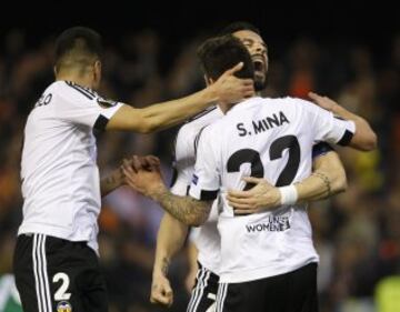 Negredo celebra el 4-0.