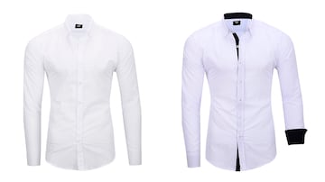 Camisa blanca 'slim fit'.