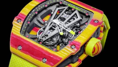 Tourbillon, el reloj irrompible de Rafa Nadal en Roland Garros que cuesta 800.000 euros