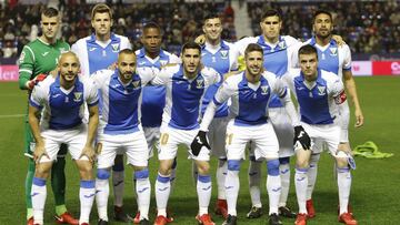 El Leganés durante un partido de Liga.