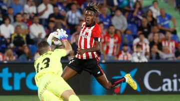Nico Williams, en el partido contra el Getafe.