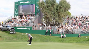 Jon Rahm durante la jornada de hoy. 