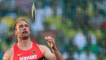 El lanzador de disco Robert Harting, uno de los atletas m&aacute;s cr&iacute;ticos por la actitud de la IAAF contra el doping.