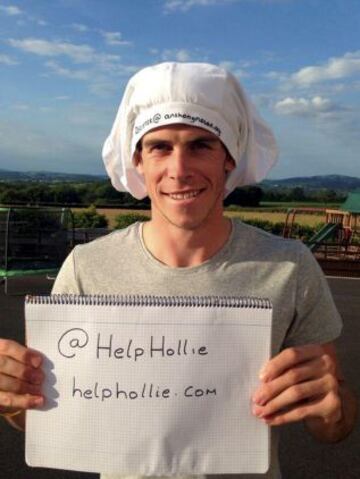 Gareth Bale apoyando causas solidarias.