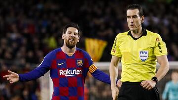 Martínez Munuera, así les fue a Athletic y Barcelona con el árbitro de la final de la Copa del Rey.