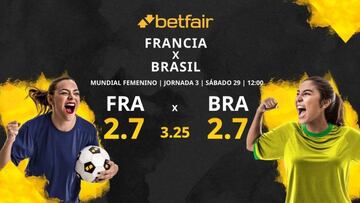 Francia vs. Brasil: horario, TV, estadísticas, clasificación y pronósticos del Mundial Femenino 2023