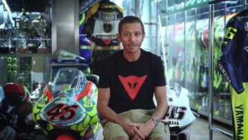 Rossi en el v&iacute;deo de Dainese.