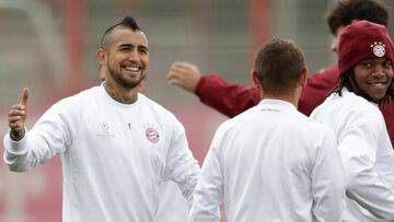 Vidal sorprende y vuelve a los entrenamientos en el Bayern