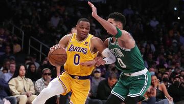 Westbrook tira del carro y los Lakers ganan el clásico de NBA