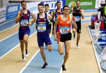 Mariano García (138), primero, Álvaro de Arriba, segundo, y Pablo Sánchez-Valladares, tercero.