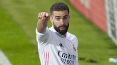 Dani Carvajal, en el Eibar-Real Madrid de LaLiga Santander 2020-2021.