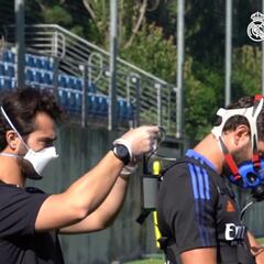 Ancelotti sorprende a los jugadores con el entrenamiento más futurista que se recuerda por Valdebebas