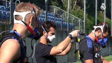 Ancelotti sorprende con un entrenamiento futurista