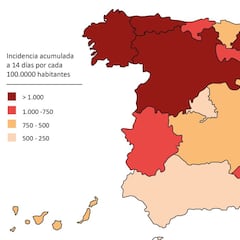 Así ha subido la incidencia acumulada tras la Semana Santa por comunidad autónoma
