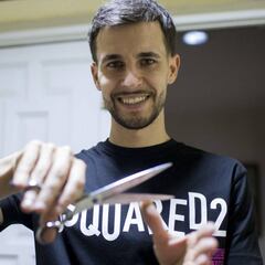 Álex Oliva, el barbero del Atlético