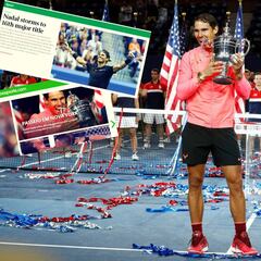 Se agotan los calificativos para Nadal en la prensa mundial