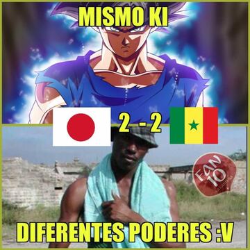 Los memes del empate entre Japón y Senegal