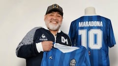 Maradona y una camiseta especial por su cumpleaños