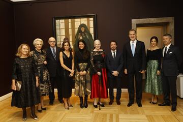 Los reyes asisten, en compañía de la reina Margarita, los príncipes herederos y la princesa Benedikte, a la inauguración de una exposición sobre Sorolla.