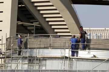 El Wanda Metropolitano sigue en obras