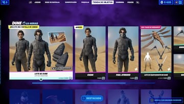 Todos los objetos de Dune están en la sección "Dune" de la tienda