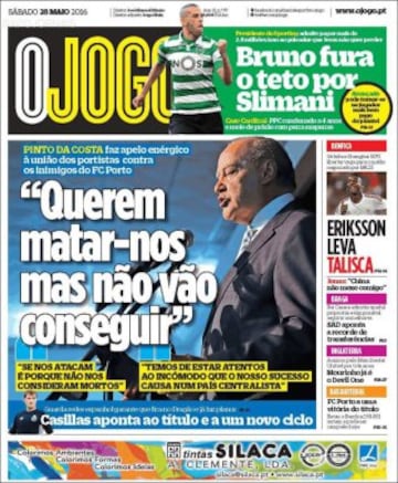 Portadas de la prensa mundial