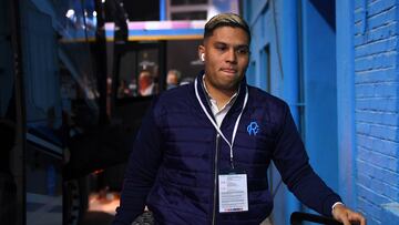 Juan Fernando Quintero durante un partido de Racing.