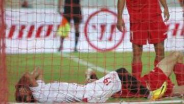 Reyes, en el encuentro ante el Mladost.