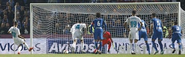 0-2. Lucas Vázquez marcó el segundo gol de penalti.