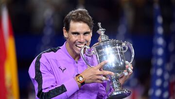 Rafa Nadal levanta su ¨²ltimo t¨ªtulo en Nueva York en 2019.