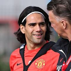 Falcao sin rencores con Van Gaal, su técnico en el United