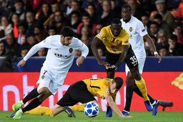 Guedes, Kondogbia, Sandro Lauper y Sanogo.