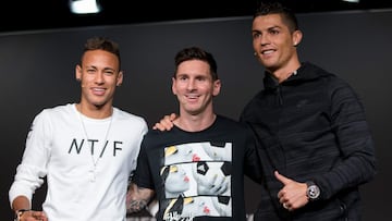 Neymar draws lessons from Ronaldo and 'idol' Messi