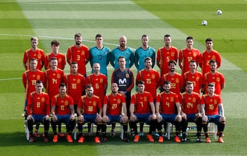 Equipación de la Selección Española presentada en 2017 para el Mundial de Rusia 2018.