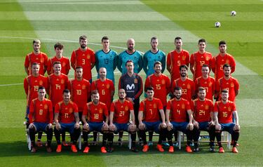 Equipación de la Selección Española presentada en 2017 para el Mundial de Rusia 2018.
