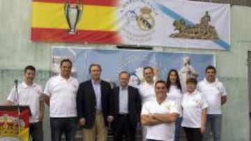 MADRIDISTAS EN CEE. Imagen de un aniversario de esta peña de Cee (A Coruña). Están Pardeza (exdirector deportivo) y Otero Lastres.