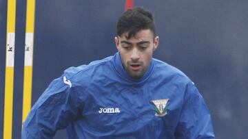 Diego Rico, en un entrenamiento del Legan&eacute;s.